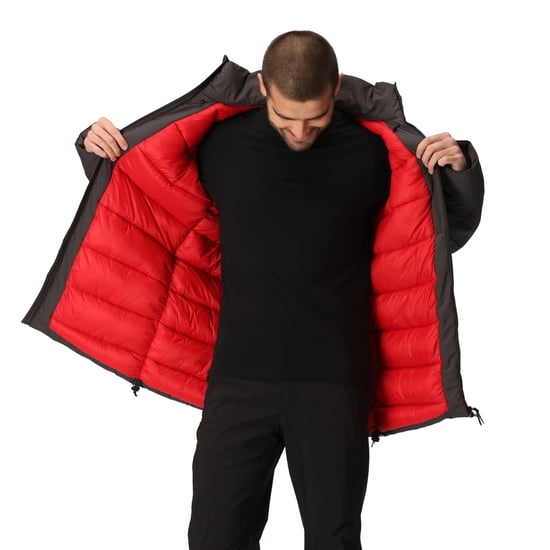 Regatta - "Yewbank II" Parka für Herren (Asche/Leuchtend Rot) - Image 4