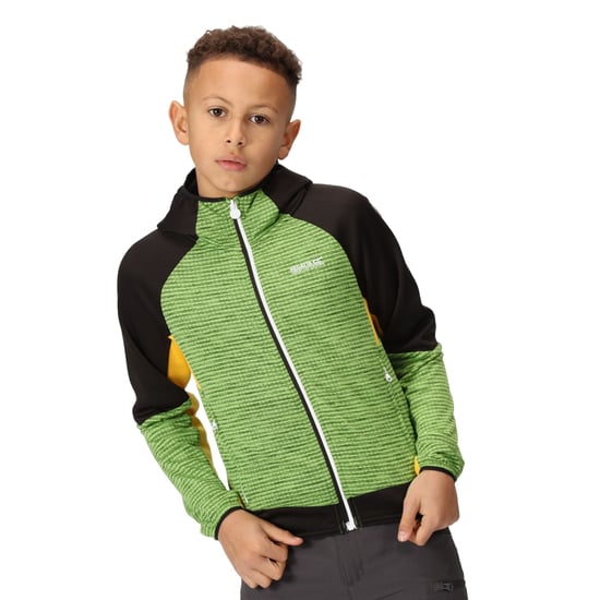 Regatta - "Prenton II" Softshelljacke mit Kapuze für Kinder (Jasmin-Grün/Schwarz) - Image 4