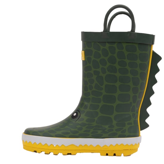 Trespass - Kinder Gummistiefel, Krokodil (Grün/Gelb) - Image 3