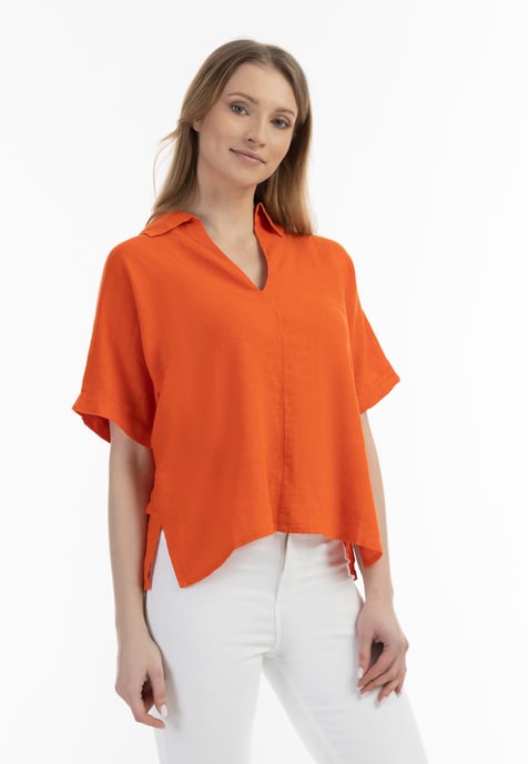 usha Blusenshirt Damen orange - Image 3