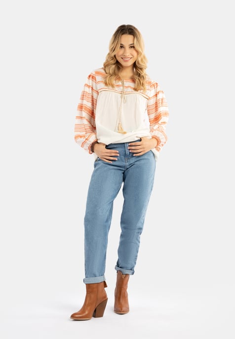 IZIA Bluse Damen orange - Image 2