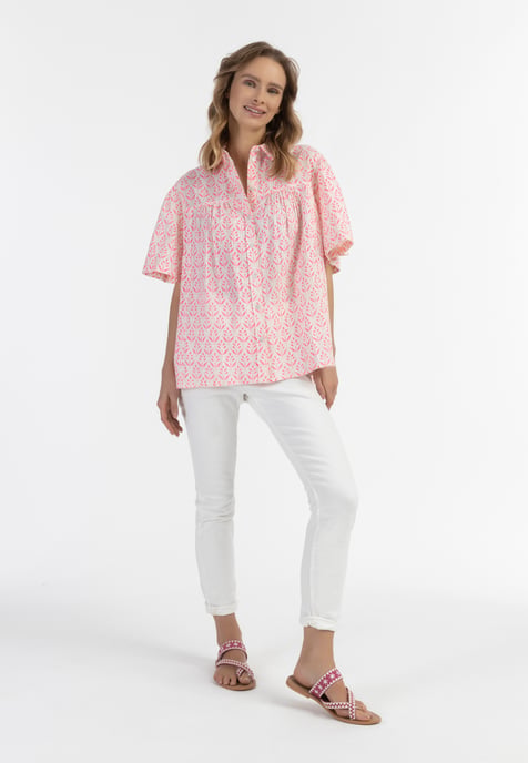 IZIA kurzarmbluse Damen neonpink - Image 2