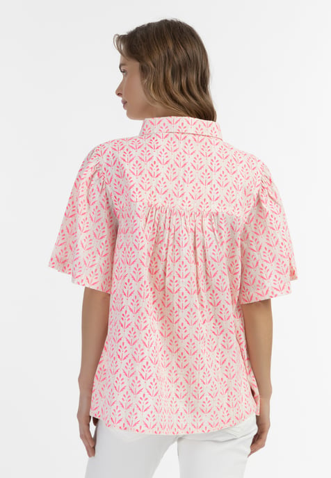 IZIA kurzarmbluse Damen neonpink - Image 4