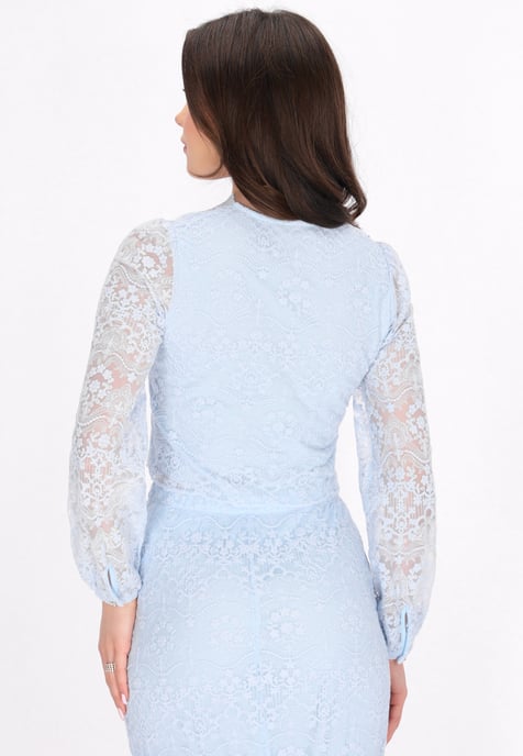 Faina Bluse Frauen hellblau - Image 4