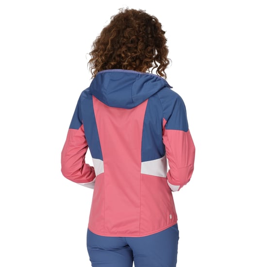 Regatta - "Tarvos V" Softshelljacke für Damen (Flaumfußtaube Grau/Staubiges Denim) - Image 4