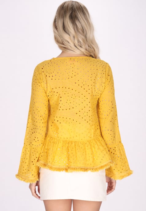 IZIA Bluse Damen gelb - Image 4