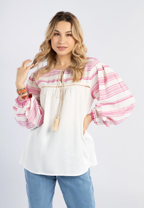 IZIA Bluse Damen Rosa - Image 3