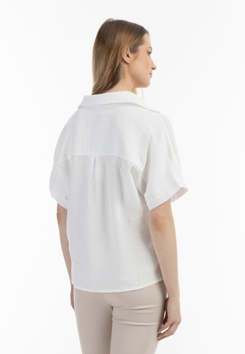 usha Blusenshirt Damen weiss - Image 4