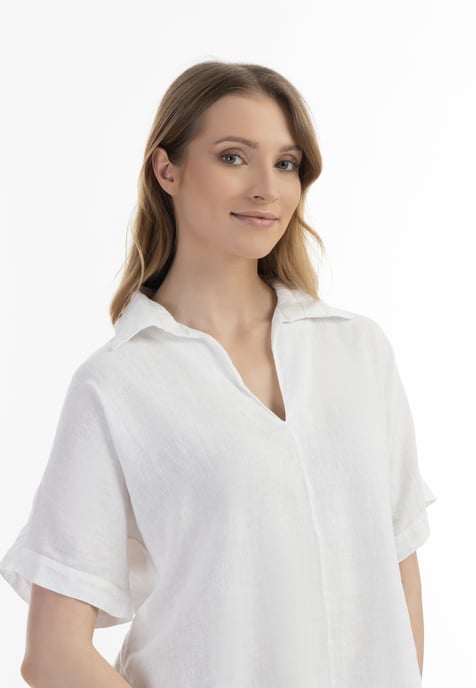 usha Blusenshirt Damen weiss - Image 5