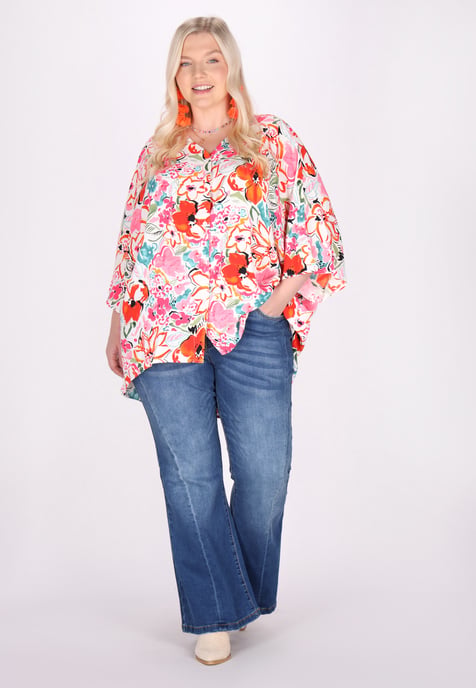 IZIA Bluse in großen Größen Frauen Rose - Image 2