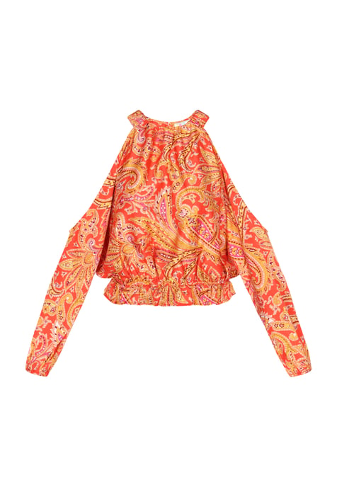 IZIA Bluse Frauen orange mehrfarbig - Image 1