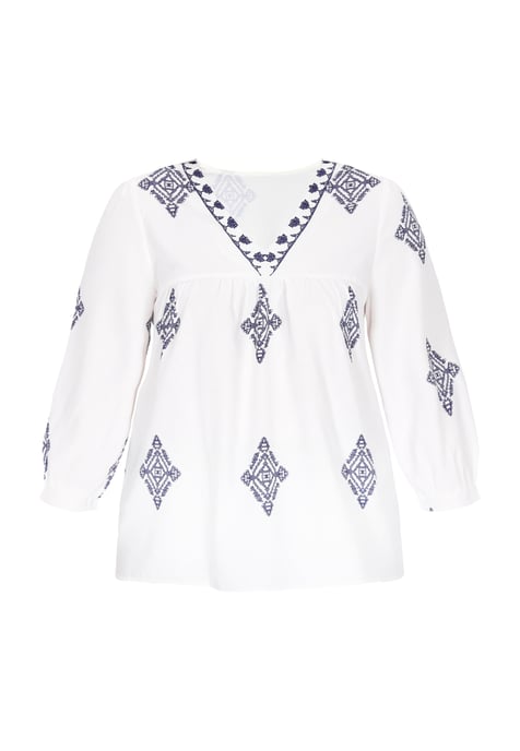 usha Bluse in großen Größen Frauen Weiß - Image 1