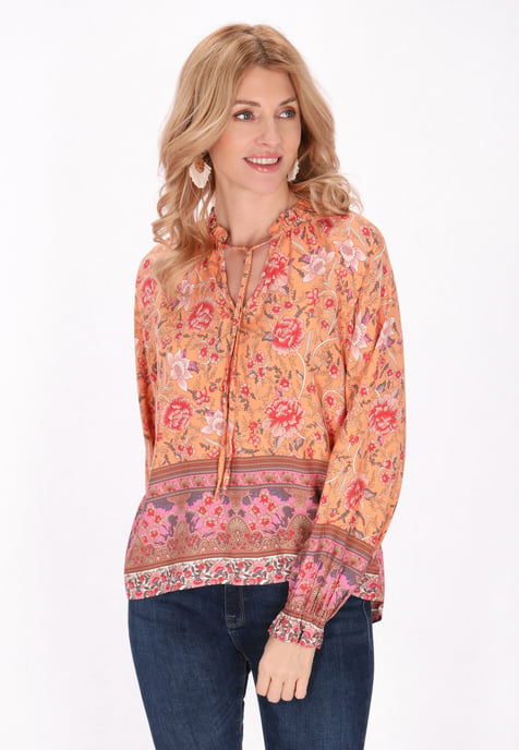 usha Bluse Frauen orange mehrfarbig - Image 3
