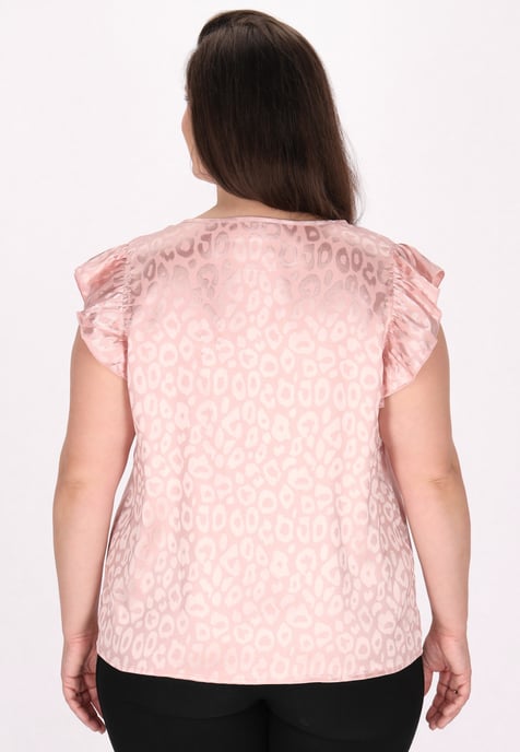 IZIA Bluse in großen Größen Damen Rosa - Image 4