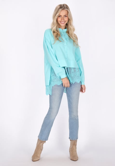 IZIA Bluse Damen Aqua - Image 3