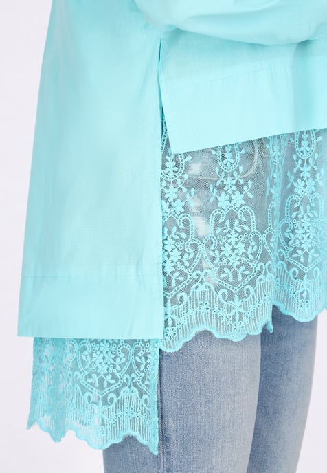 IZIA Bluse Damen Aqua - Image 5
