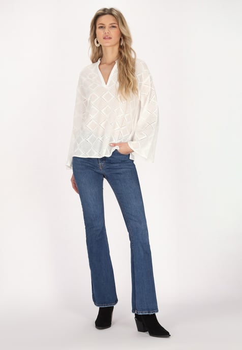 usha Bluse Damen weiss - Image 2
