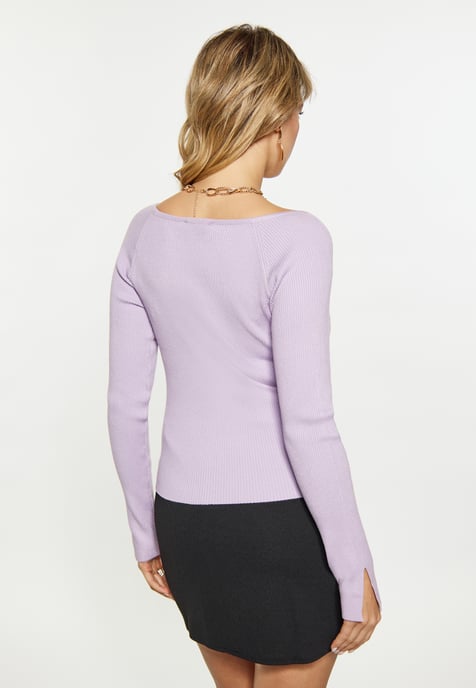 Faina Bluse Damen Lavendel - Image 4