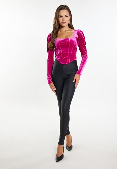Faina Bluse Damen Rosa - Image 2