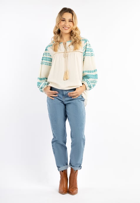 IZIA Bluse Damen türkis - Image 2