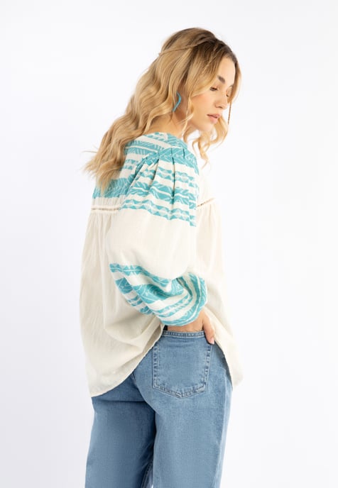 IZIA Bluse Damen türkis - Image 4