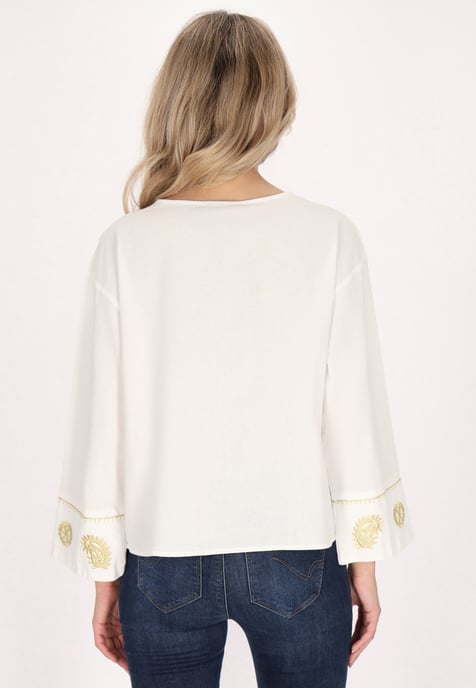 usha Bluse Damen weiss - Image 4