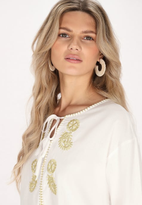 usha Bluse Damen weiss - Image 5