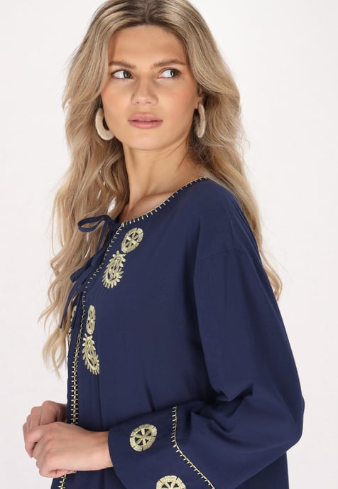 usha Bluse Damen Marine - Image 5