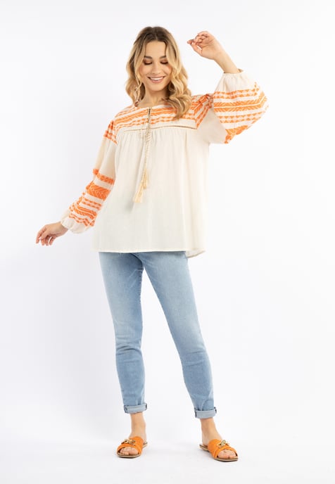 IZIA Bluse Damen orange - Image 2