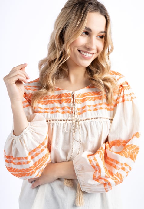IZIA Bluse Damen orange - Image 5