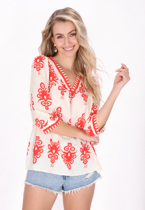 IZIA Bluse Frauen orange - Image 3