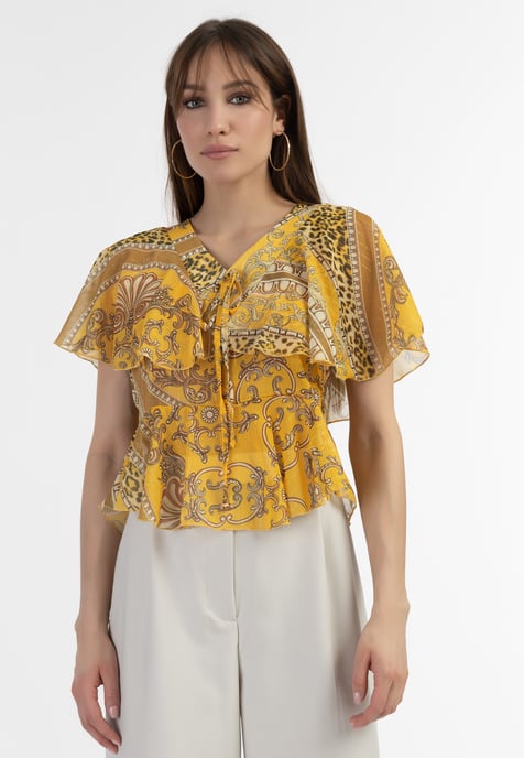 Faina Bluse Damen gelb - Image 3