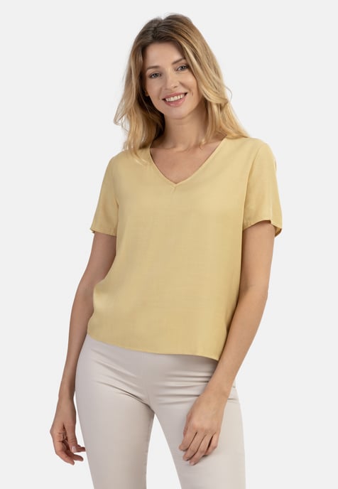 usha Blusenshirt Damen Höllengelb - Image 3