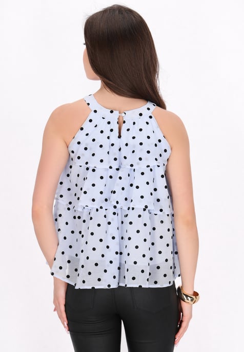 Faina Bluse Frauen hellblau - Image 4