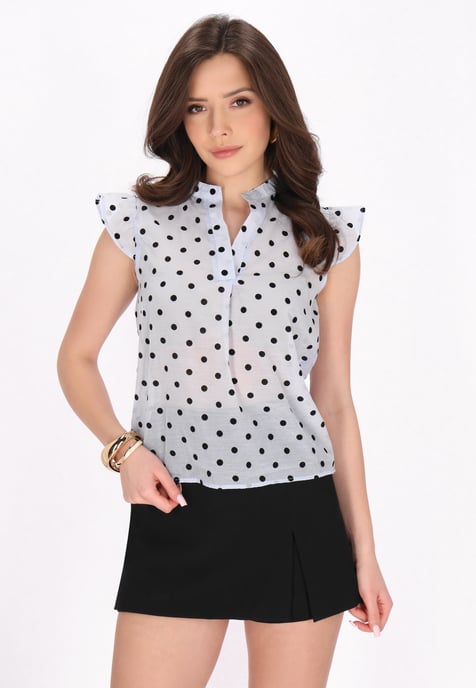 Faina Bluse Frauen hellblau - Image 3