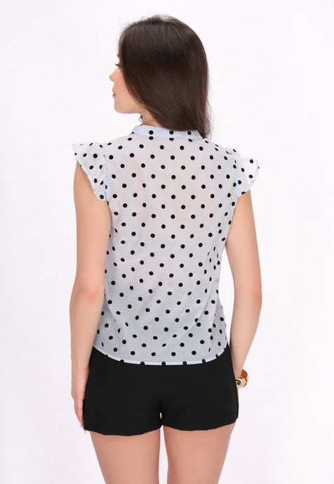 Faina Bluse Frauen hellblau - Image 4
