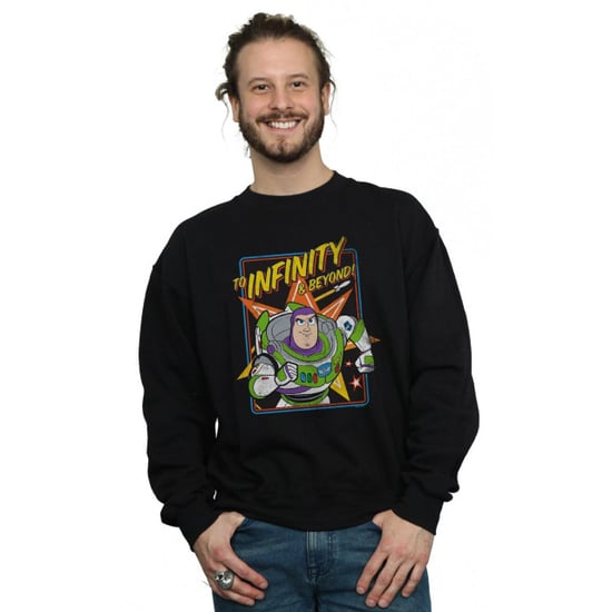 Disney Herren Toy Story 4 Buzz bis zur Unendlichkeit Sweatshirt (schwarz) - Image 3