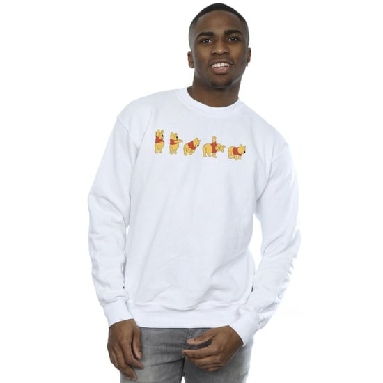 Disney Herren Winnie The Pooh Stretching Sweatshirt (weiß) - Image 3