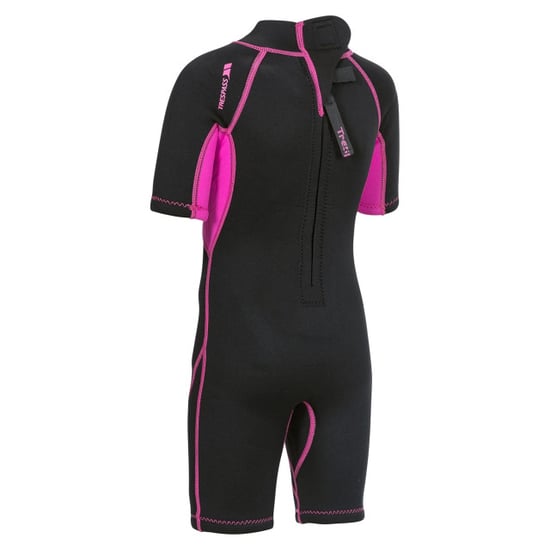 Trespass Childrens Girls Scubadive 3mm Short Neoprenanzug (Schwarz) - Image 3