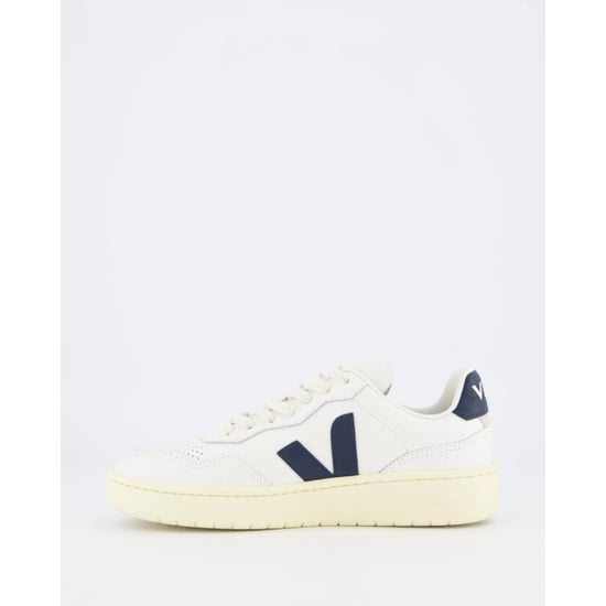 Veja V-90 Leder Damen Weiß/Navy Turnschuhe - Image 5