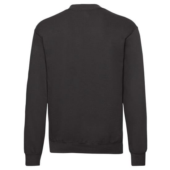 Fruit of the Loom - "Classic" Sweatshirt für Herren/Damen Unisex angesetzte Ärmel (Schwarz) - Image 2