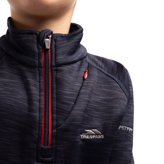 Trespass Childrens Edvin Fleece-Oberteil für Jungen (Navy Marl) - Image 3