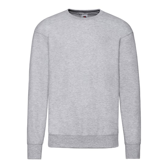 Fruit of the Loom - Sweatshirt für Herren/Damen Unisex angesetzte Ärmel (Grau meliert) - Image 1