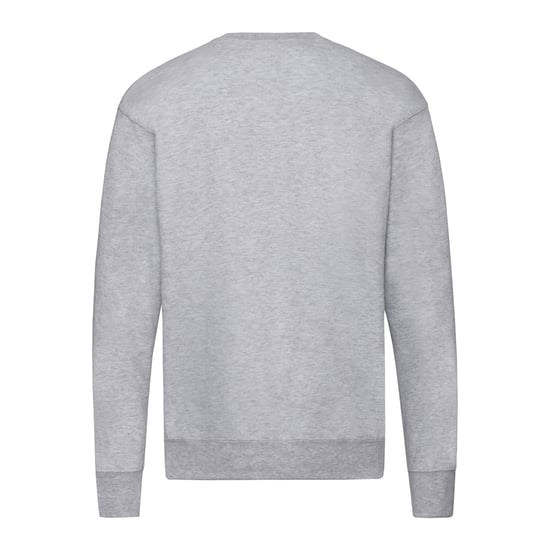 Fruit of the Loom - Sweatshirt für Herren/Damen Unisex angesetzte Ärmel (Grau meliert) - Image 2