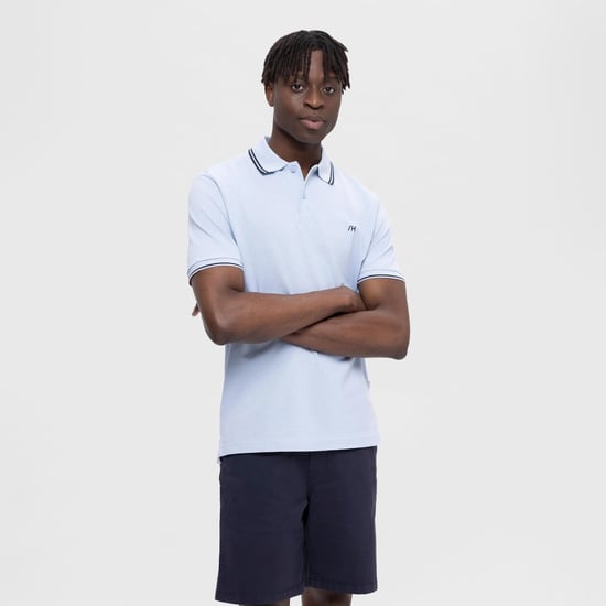 Ausgewähltes Poloshirt für Herren. Das Polo ist aus 100% Baumwolle und hat eine normale Passform.  Marke: SelectedModellname: Dante Sport PoloKategorie: Herren-PoloMaterialien: BaumwolleFarbe: hellblau - Image 2