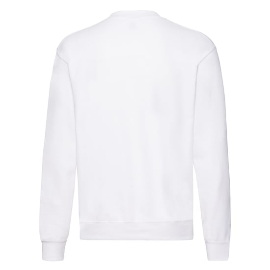 Fruit of the Loom - "Classic" Sweatshirt für Herren/Damen Unisex angesetzte Ärmel (Weiß) - Image 2