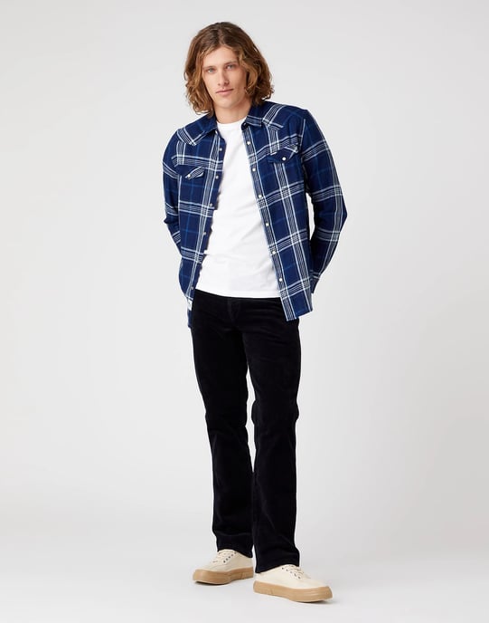 Wrangler - WESTERN SHIRT DARK INDIGO REGULAR FIT - Image 2