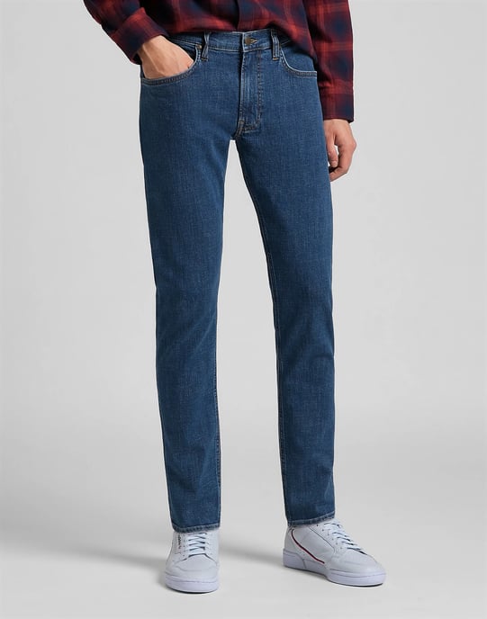 Lee Luke Moto Grau Tapered Jeans - Image 2