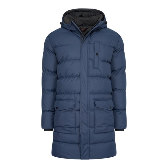 Hooded Winter Jacket Navy von Cappuccino Italia in der farbe Blau. - Image 1