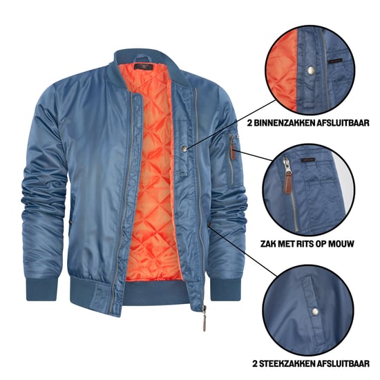 Navy Seal Jacket Navy von Cappuccino Italia in der farbe Blau und in größe M. - Image 2